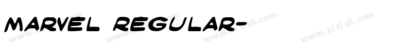 Marvel Regular字体转换